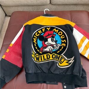 Vintage Jeff Hamilton Mickey Mouse Wild One Jacket - Men’s